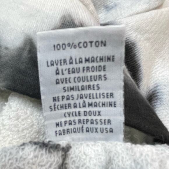 MICHAEL LAUREN NWT SWANSON BOHO HIPPIE TIE DYE CUTOUT SWEATSHIRT BLACK MEDIUM - Picture 9 of 10